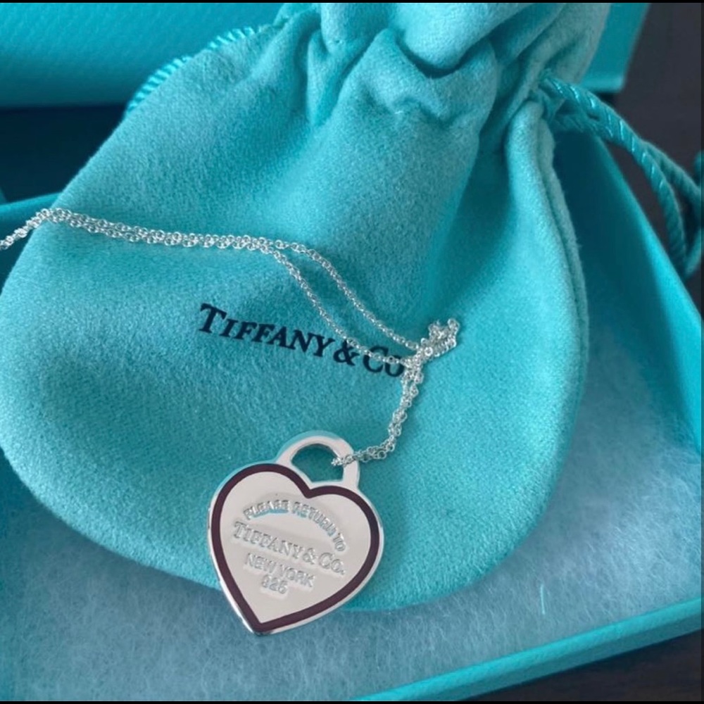 BRAND NEW RETURN TO TIFFANY SILVER + RED NECKLACE!